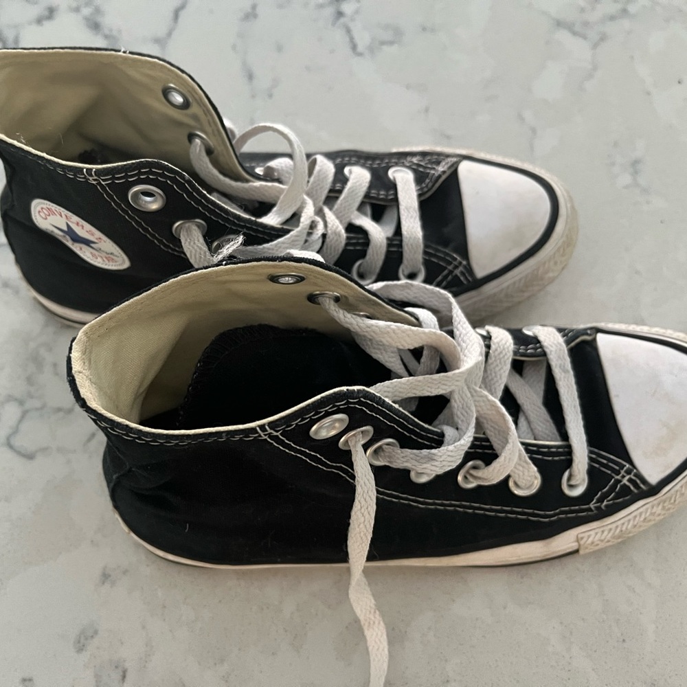 Converse High Tops Black size 5.5 w/ 3.5 m